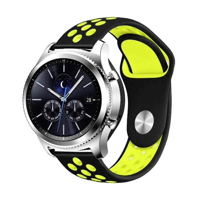 Bracelete SportyStyle para Amazfit GTR 3 Pro - 47mm - Preto / Verde