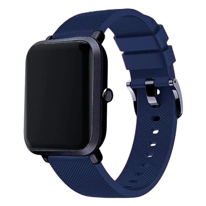 Bracelete SmoothSilicone Com Fivela para Huawei TalkBand B5 - 42mm - Azul Escuro
