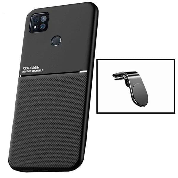 Kit Capa Magnetic Lux + Suporte Magnético L Safe Driving para Xiaomi Poco C31