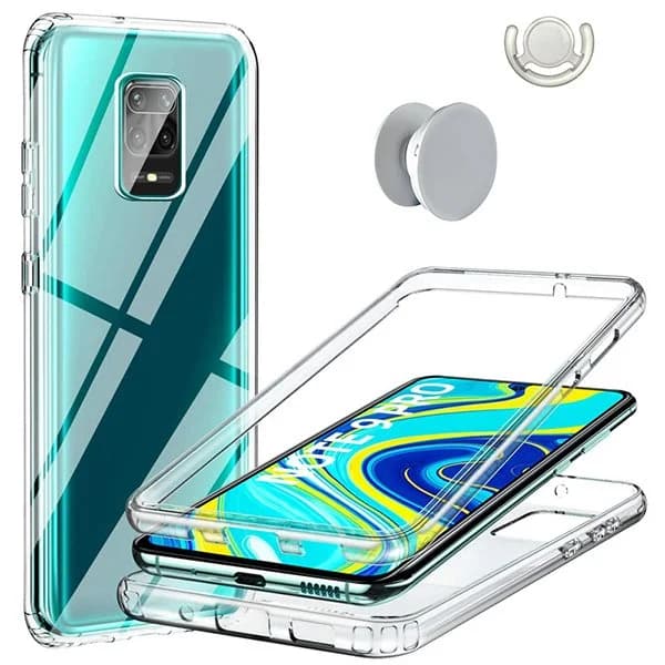Kit Capa 3x1 360° Impact Protection + 1 GripHolder + 1 Suporte GripHolder Preto para Xiaomi Redmi Note 10 Lite
