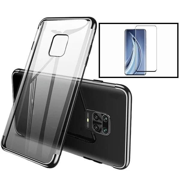 Kit Vidro Premium Full Cover + Capa SlimArmor para Xiaomi Redmi Note 10 Lite - Preto