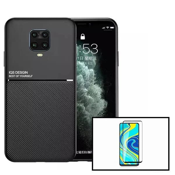 Kit Capa Magnetic Lux + 5D Full Cover para Xiaomi Redmi Note 10 Lite