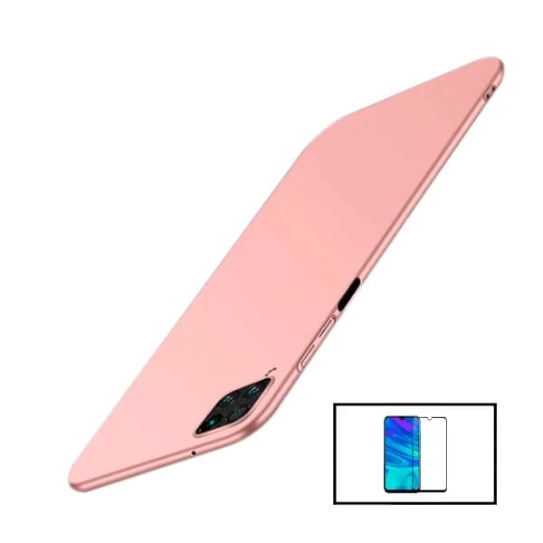 Kit Película de Vidro Temperado Curved + Capa SlimShield para Samsung Galaxy M32 Rosa