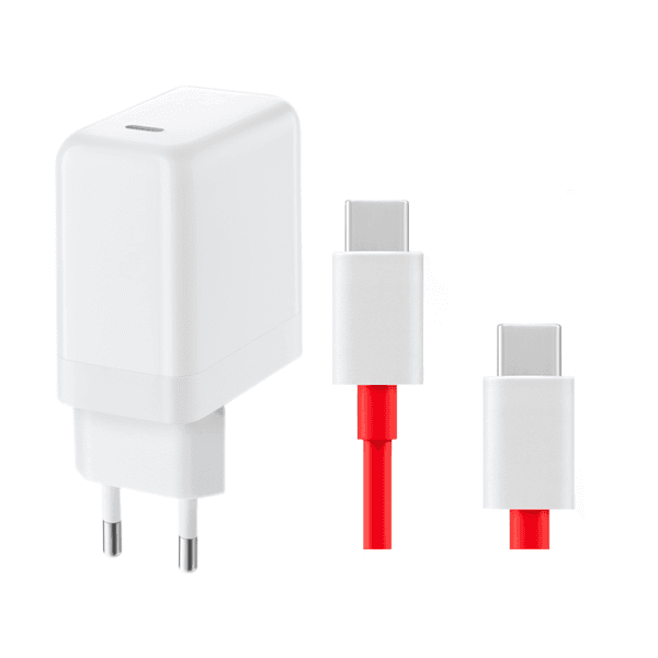 Kit Carregador Warp Charge 65w Fast Charge USB-C + Cabo de Carga Warp Charge Type-C 100cm para OnePlus 8T