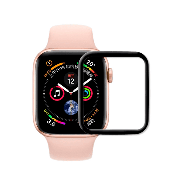 Película Protectora de Ecrã Gel Full Cover Com bordas Pretas para Apple Watch Series 7 - 45mm