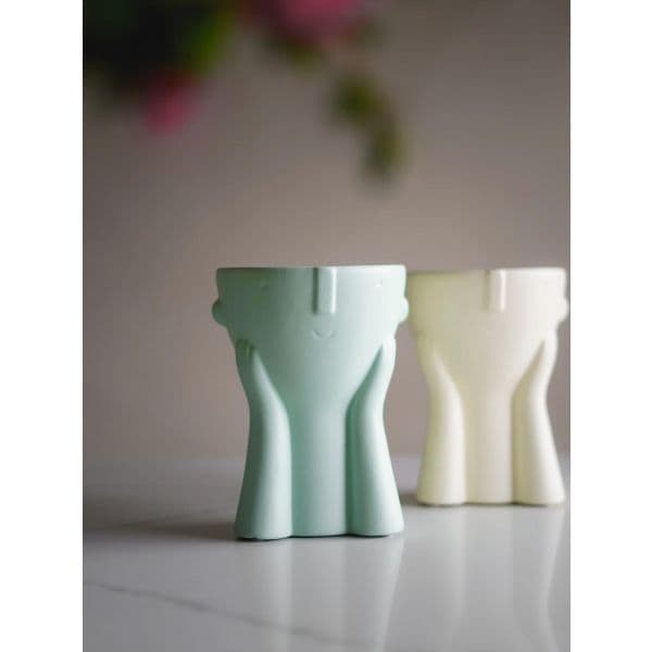 CerAmor Cerâmica Jarra Principezinho Verde Água