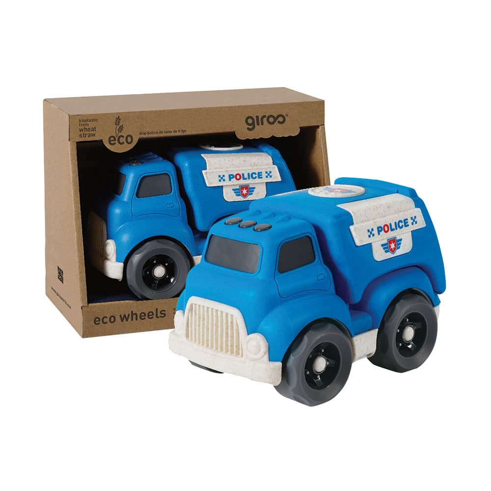 Giros Eco Carro Bio Plástico Roda Livre 18 cm Polícia - G154456