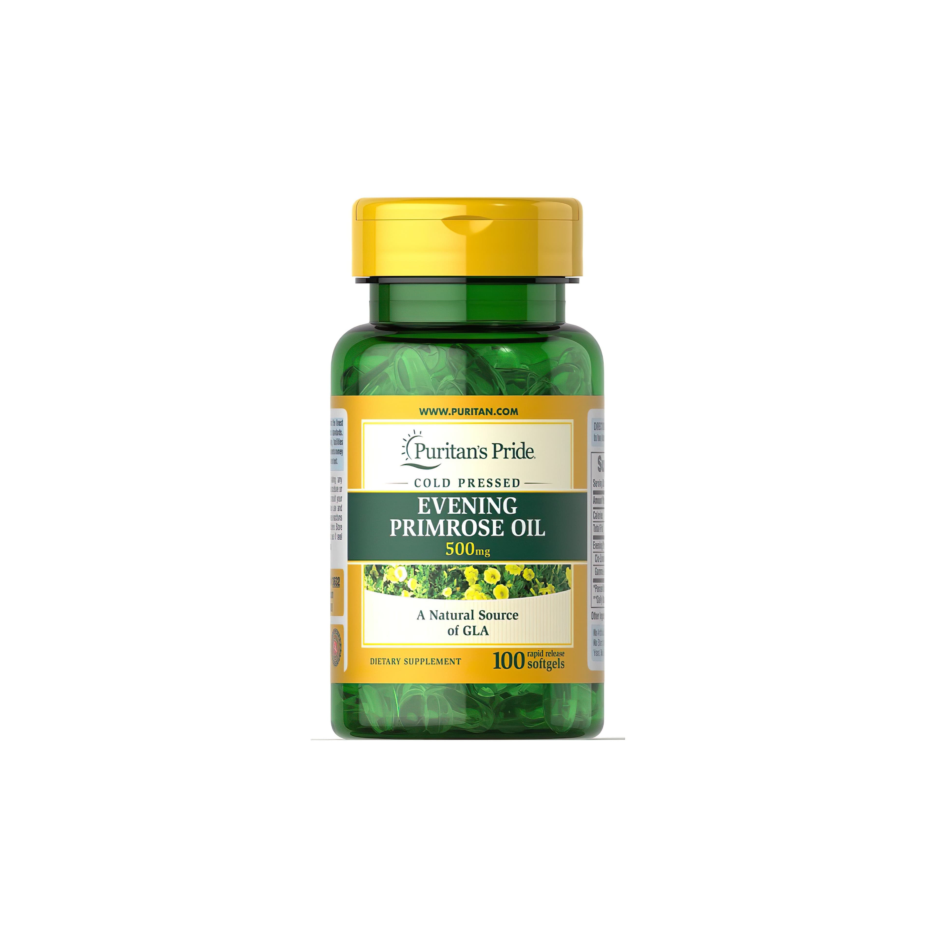 Abendprimelöl 500 mg mit GLA 100 Schnellfreisetzungs-Softgels