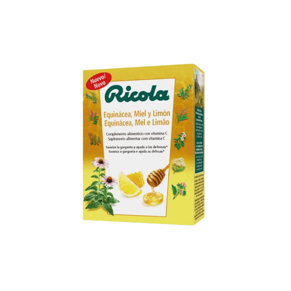 Ricola Equinacea mel e limão vitamina c x14