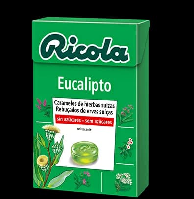 Ricola Rebucados Sem Acucar Eucalipto 50 g