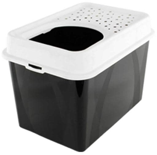 Rotho My Pet Berty Eco Caixa de Areia Fechada Cappuccino / Cinza 57 x 40 x 33 cm