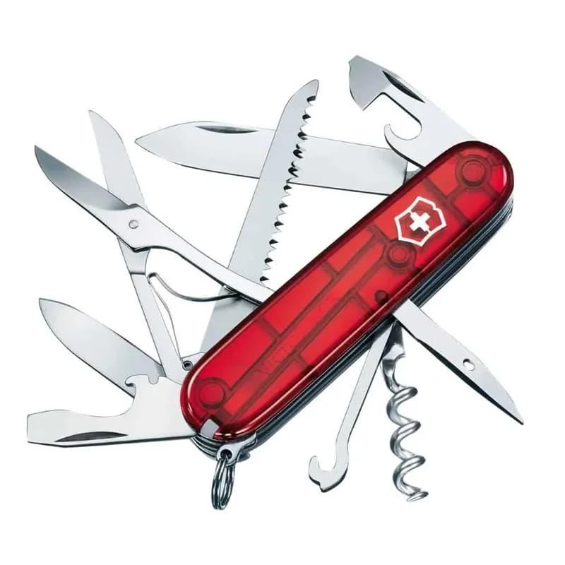 Canivete Victorinox Huntsman Vermelho Transparente 1.3713.T