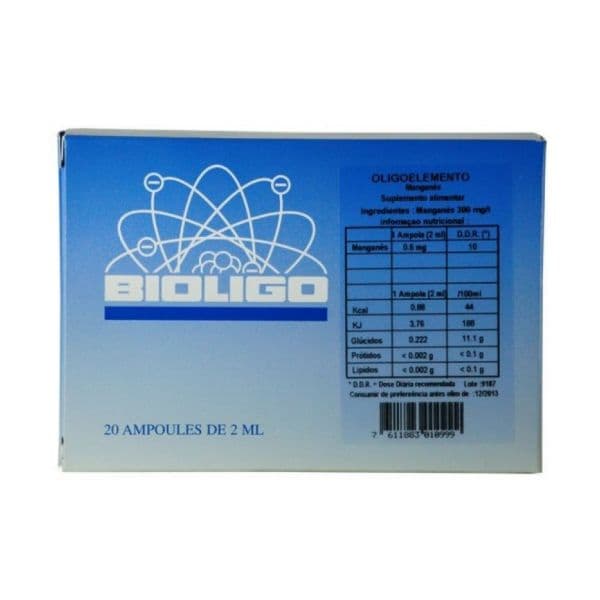 Bioligo Manganês 20 Ampolas de 2ml