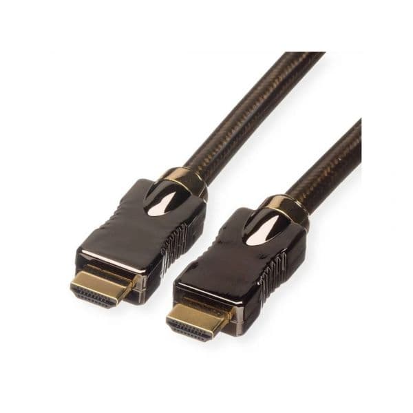 Roline 11.04.5687 Cabo HDMI UHD com Ethernet 20m Preto