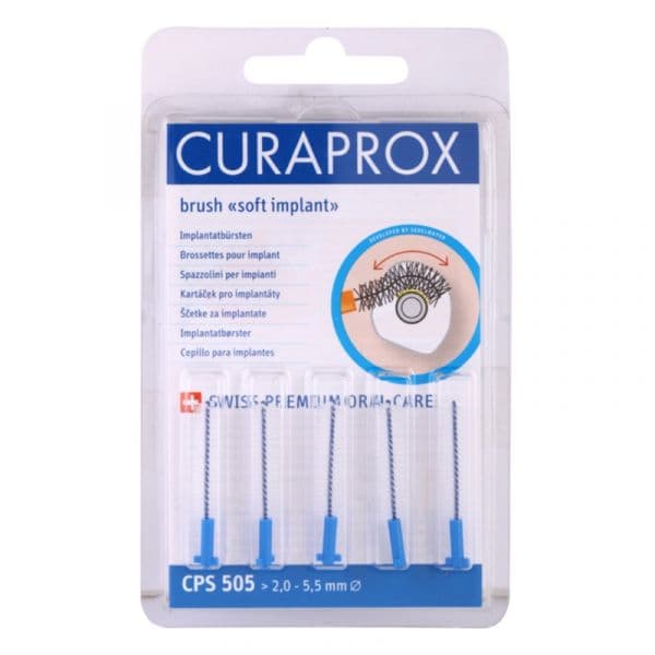 Curaprox Soft Implantat Cps Escovas Interdentais de Reposição para Implantes 5unid. Cps 505 2,0 - 5,5 mm