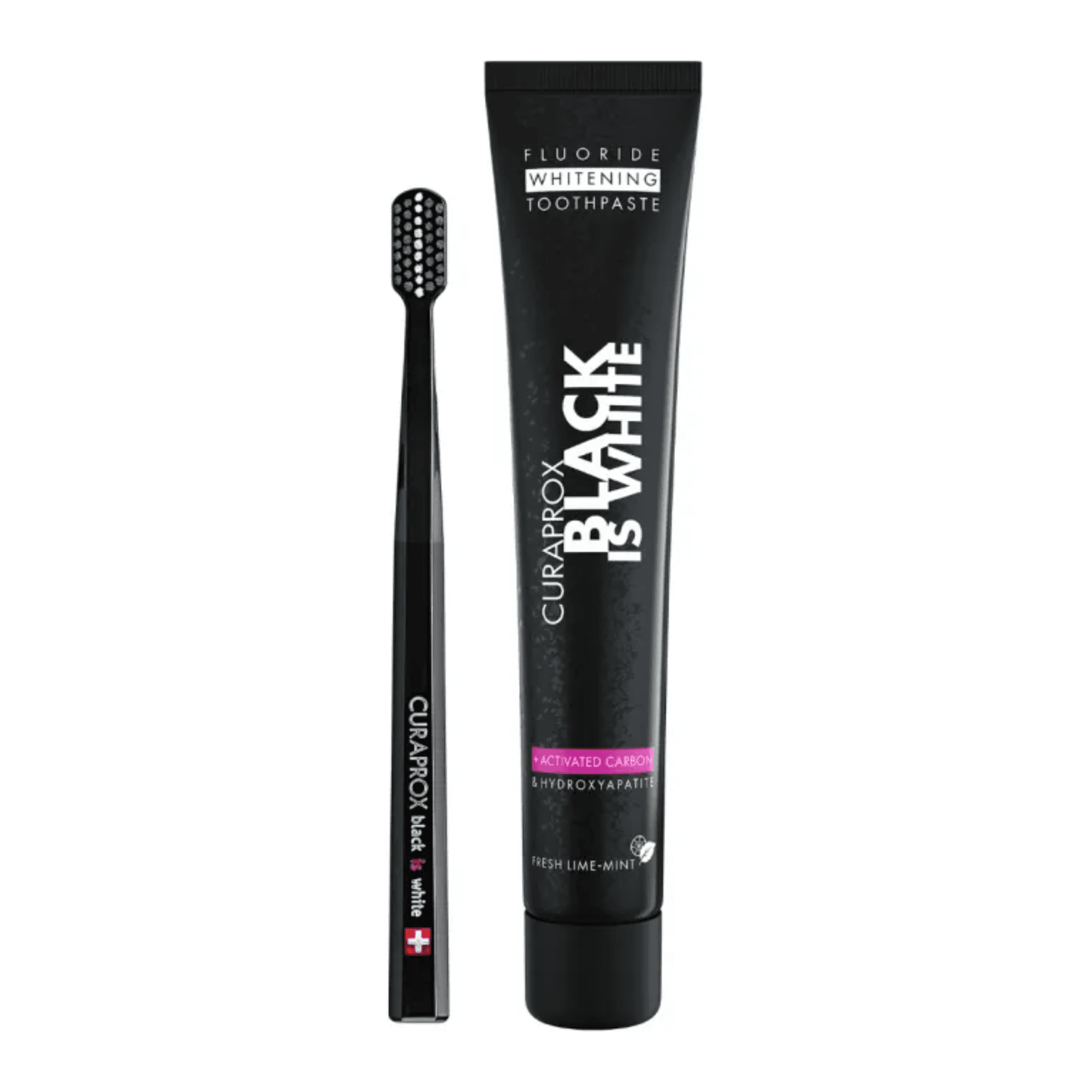 Curaprox Pack Pasta Dentífrica Black Is White 90ml + Escova de Dentes