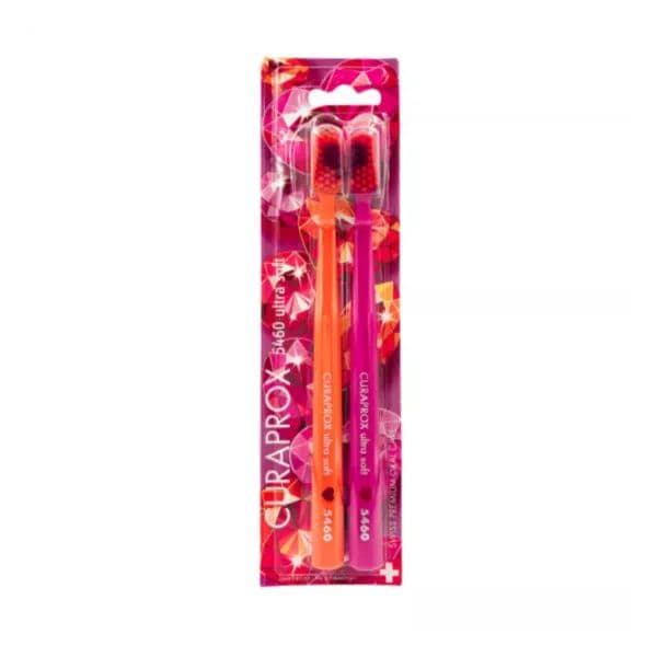 Curaprox CS5460 Love Edition Ultra Soft Salmão/Rosa 2 Unidades
