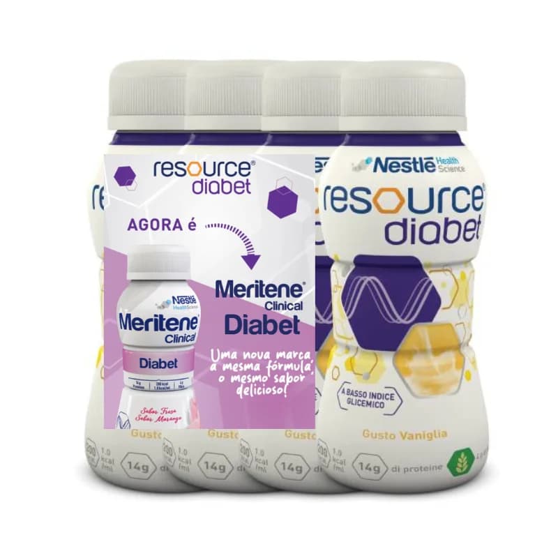 Nestlé Resource Diabetic Solução Oral Baunilha 4x200ml