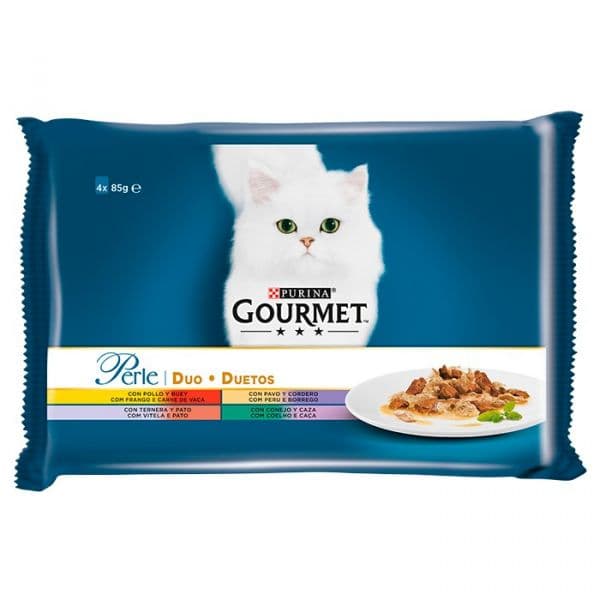 Ração Húmida Purina Gourmet Duetos Carnes Delicadas 4x 85g