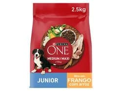 ração para cão purina one júnior com frango 2.5kg
