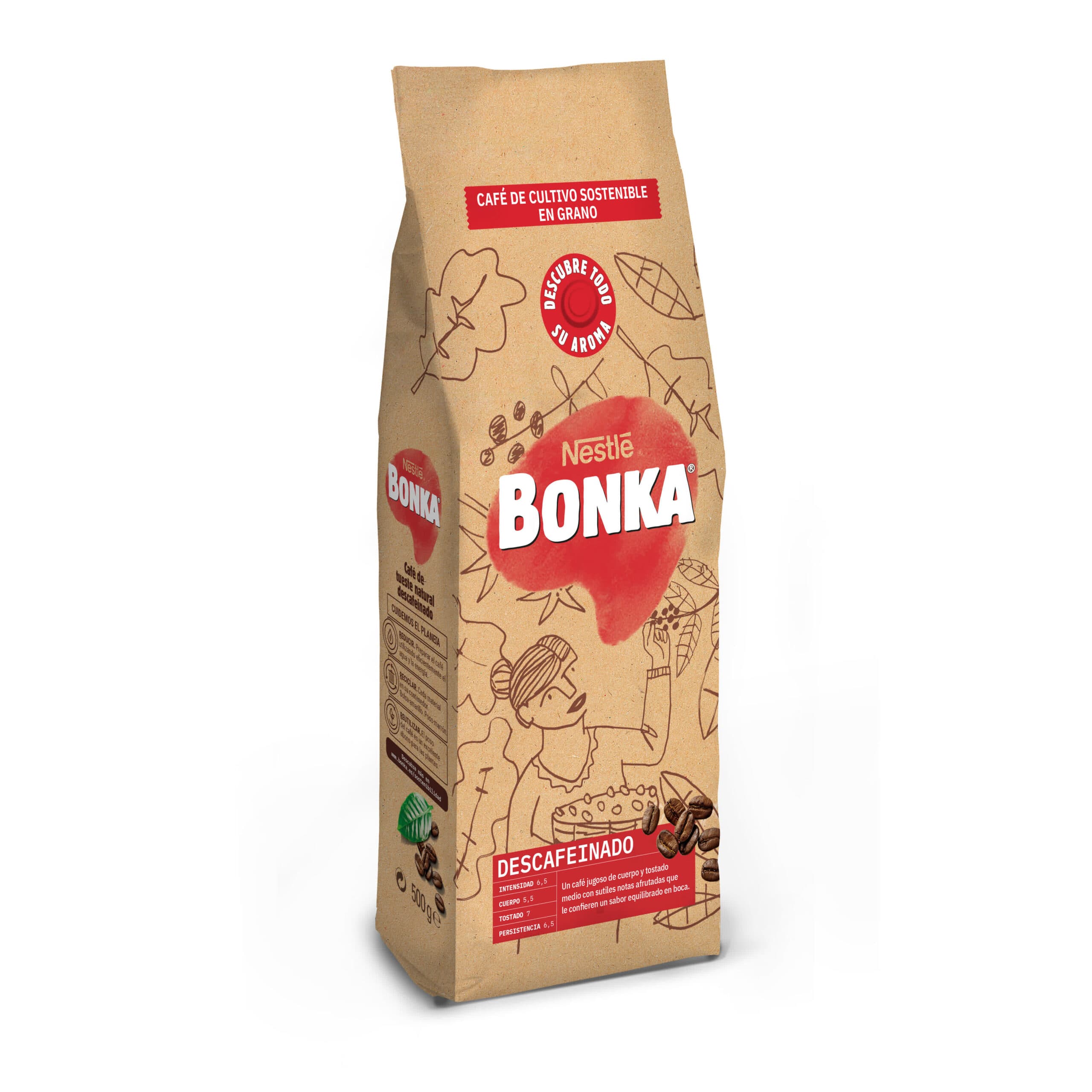 Nestlé Bonka Grãos de Café Descafeinado 500g