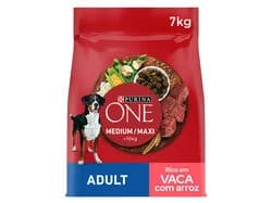 Purina One Medium Maxi Adulto Vaca & Arroz 7Kg