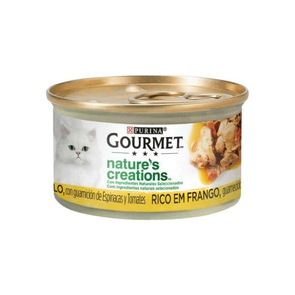 Ração Húmida Purina Gourmet Natures Creations Frango 85g