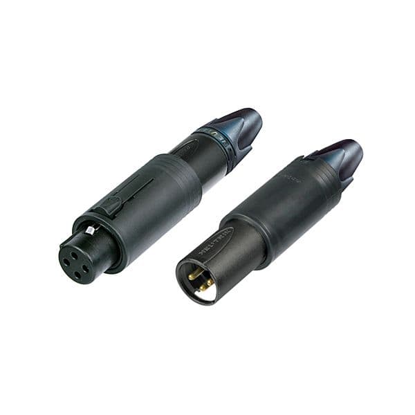 Neutrik Convertcon Ficha Xlr 3P Cabo (unisexo, Preta) NC3FM-C-B