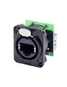 Neutrik NE8FDP-B - Network chassis connector Neutrik etherCON® | Cat.5e