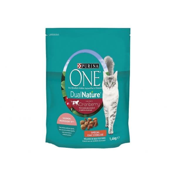 Purina One Dual Nature Esterilizado Salmão 1,4Kg