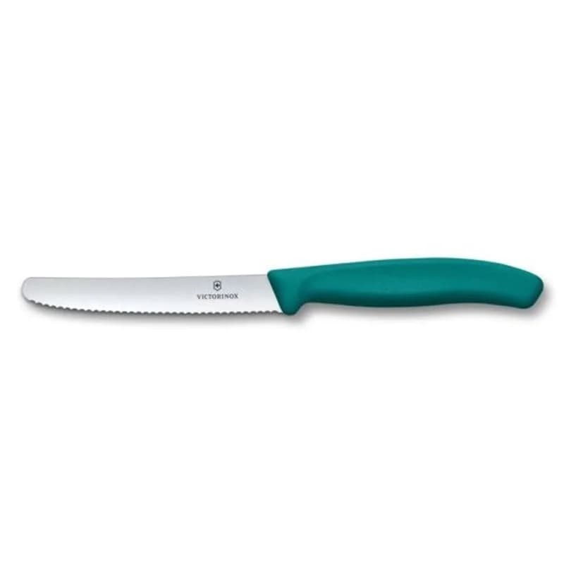 Faca Victorinox 11CM Redonda Serrilha Verde 6.7834.C1