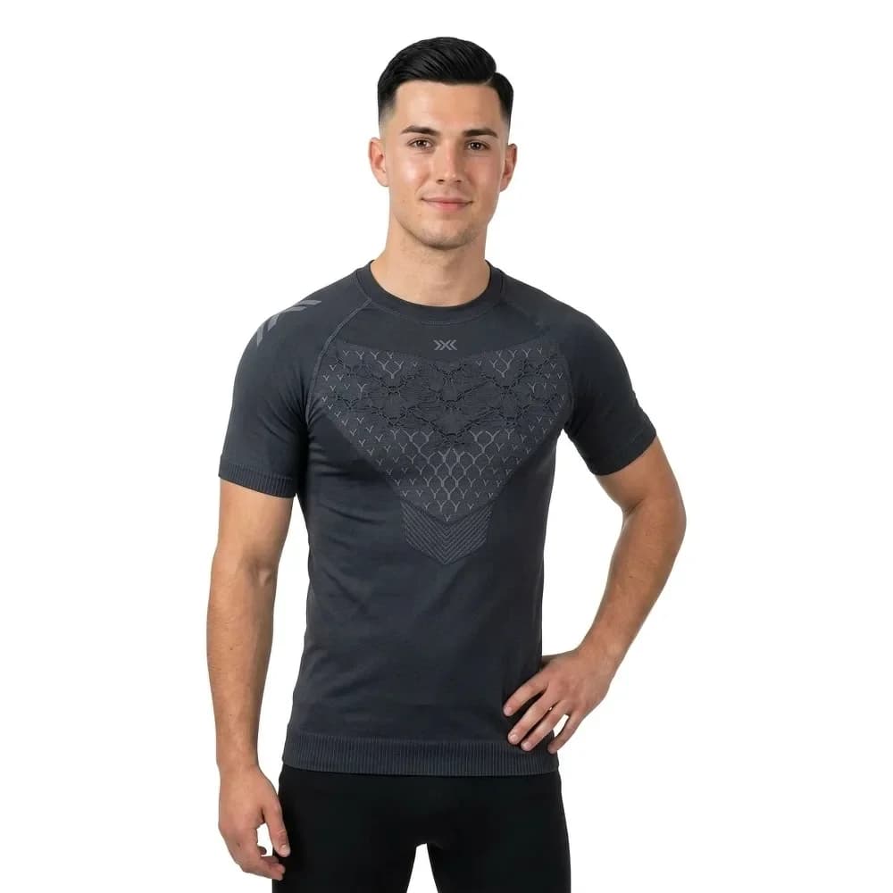 X-bionic Twyce Run Short Sleeve T-shirt Cinzento S Homem