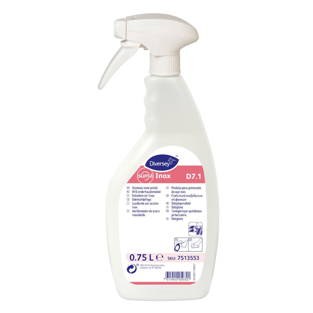 Diversey Suma Inox D7.1 – Protetor e Polidor para Superfícies em Aço Inoxidável 750ml