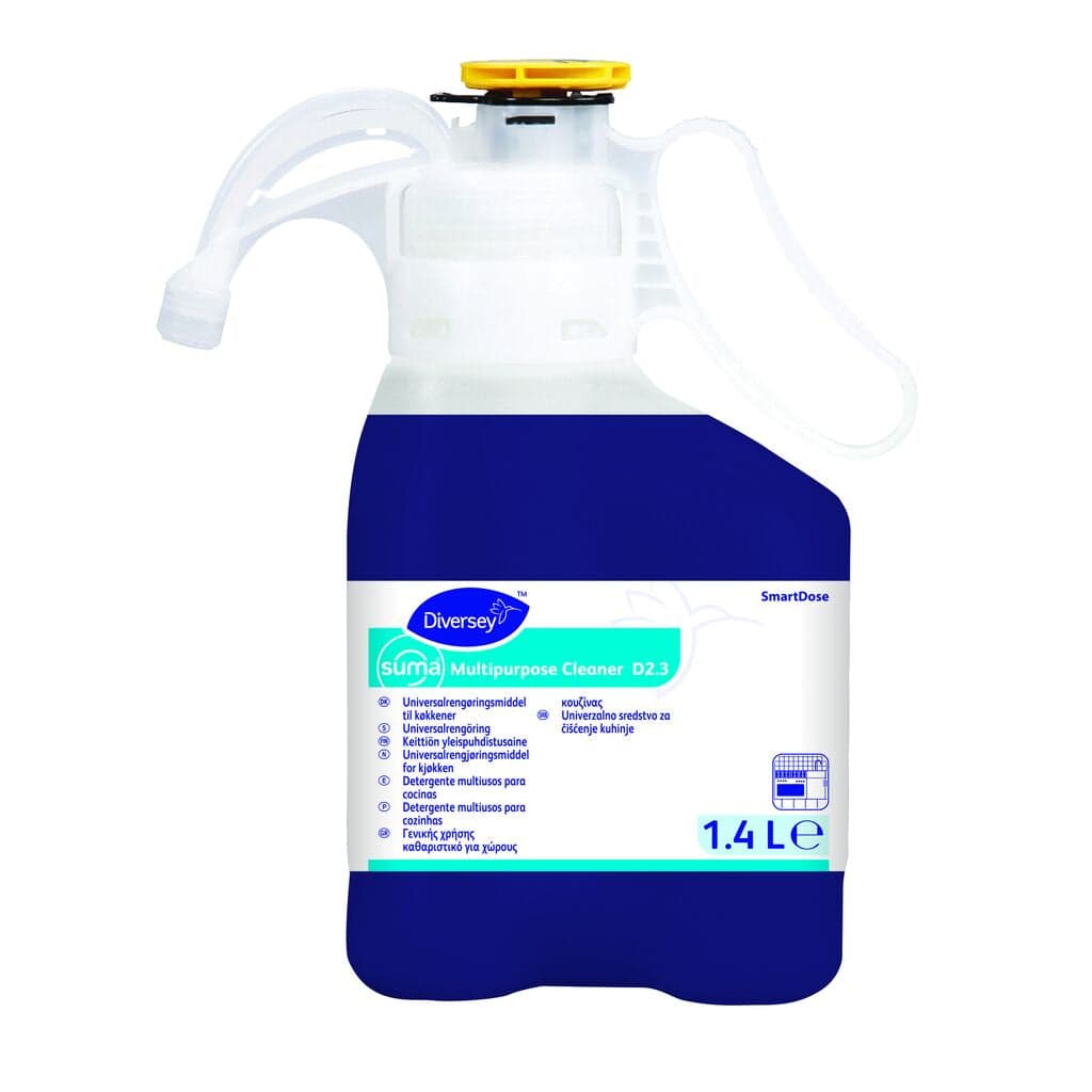 Diversey Suma Multipurpose Cleaner D2.3 – Detergente Multiusos Concentrado para Cozinhas 1,4L