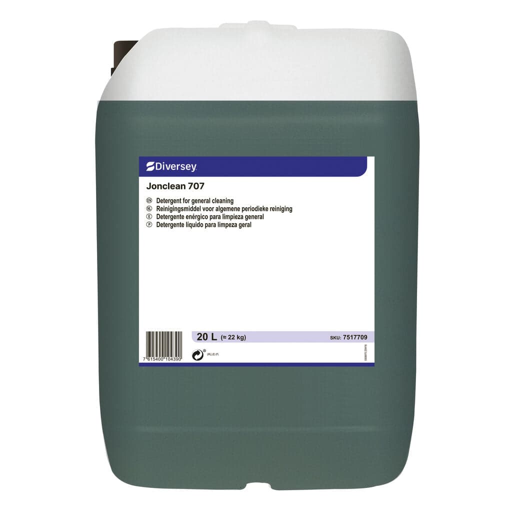 Diversey Jonclean 707 – Detergente Alcalino para Limpeza Geral de Pavimentos e Superfícies 20L