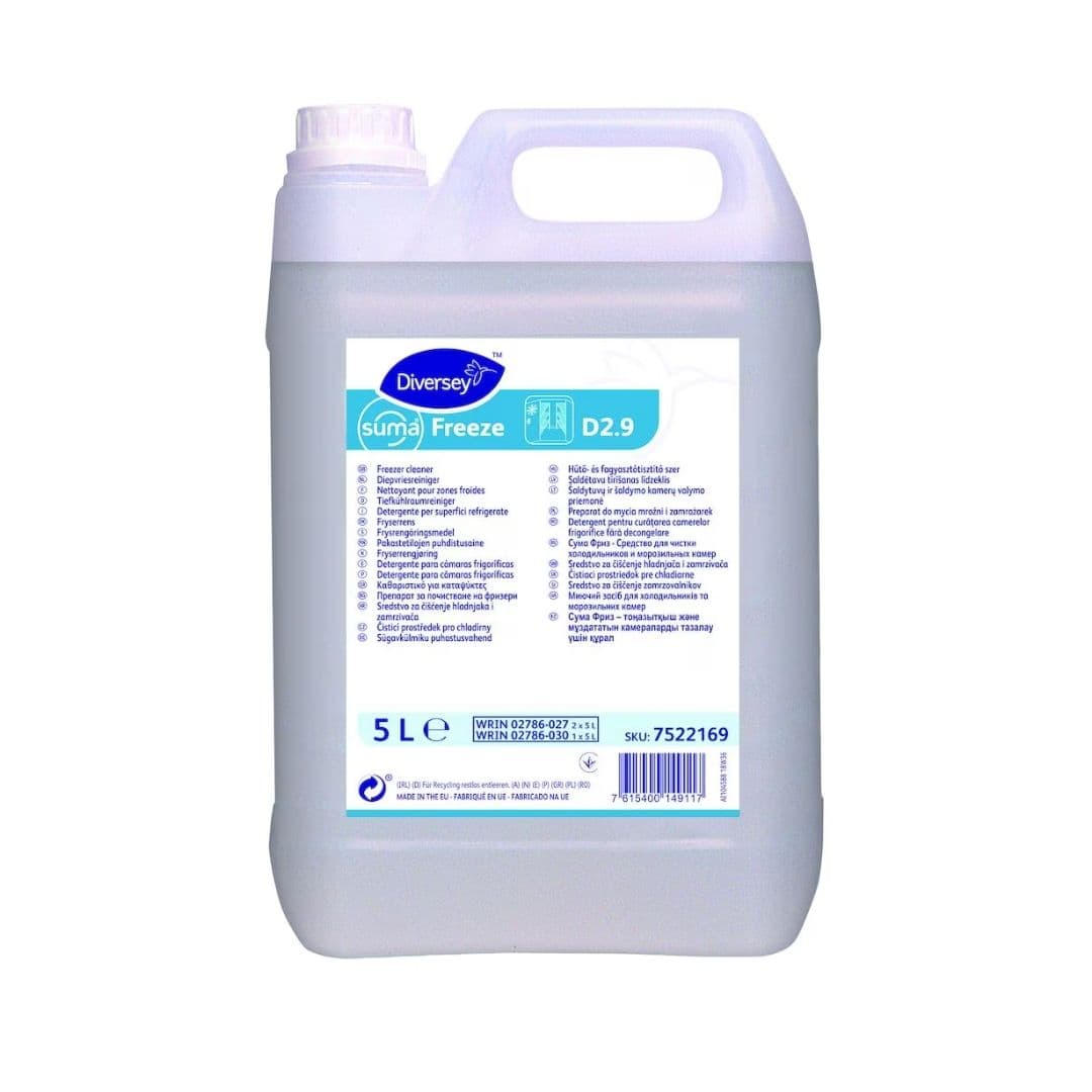 Suma Freeze DDiversey Suma Freeze D2.9 – Detergente para Limpeza de Câmaras Frigoríficas até -25°C 5lts