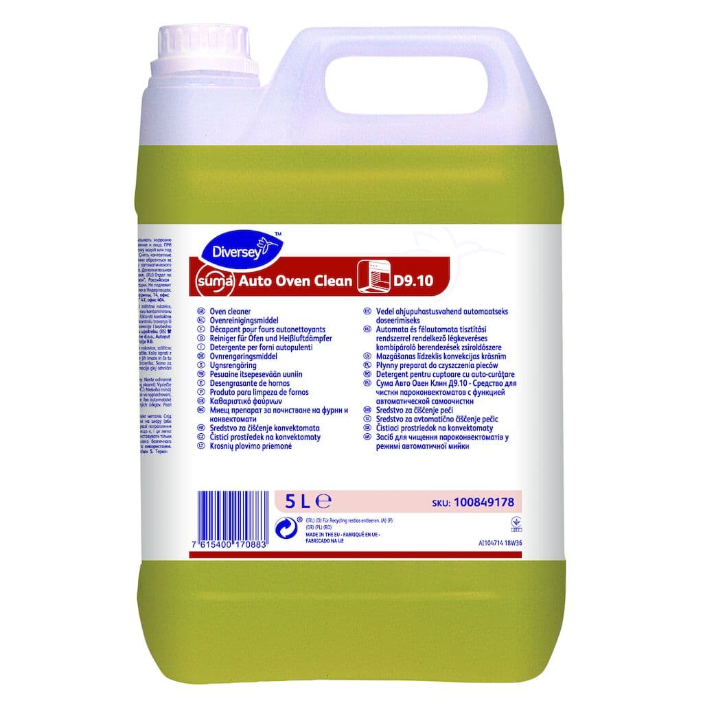 Diversey Suma Auto Oven Clean D9.10 – Detergente para Fornos com Limpeza Automática 5L