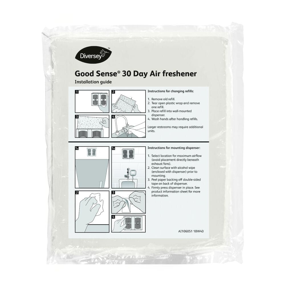 Diversey Good Sense 30 Day Refill Green Apple – Recarga Ambientadora para Casas de Banho com Fragrância Maçã Verde