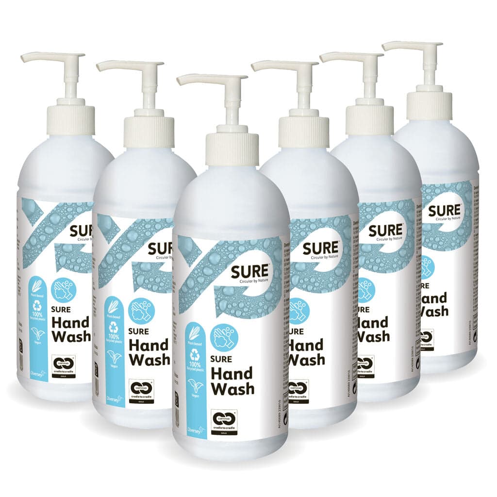 Diversey SURE Hand Wash – Sabonete Líquido Biodegradável para Lavagem das Mãos com Ingredientes Naturais 500ml