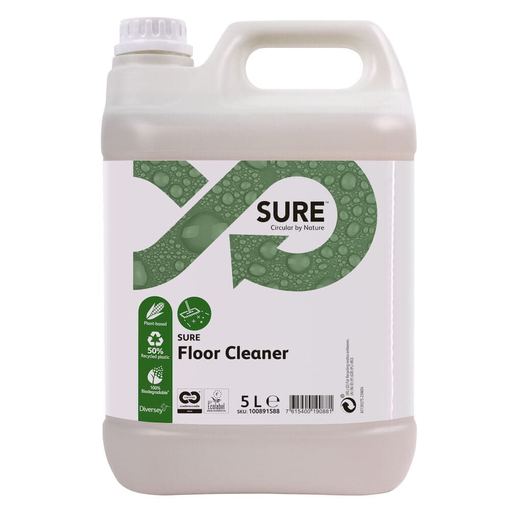 Diversey SURE Floor Cleaner SmartDose – Detergente Concentrado para Limpeza Diária de Pavimentos Resistentes à Água
