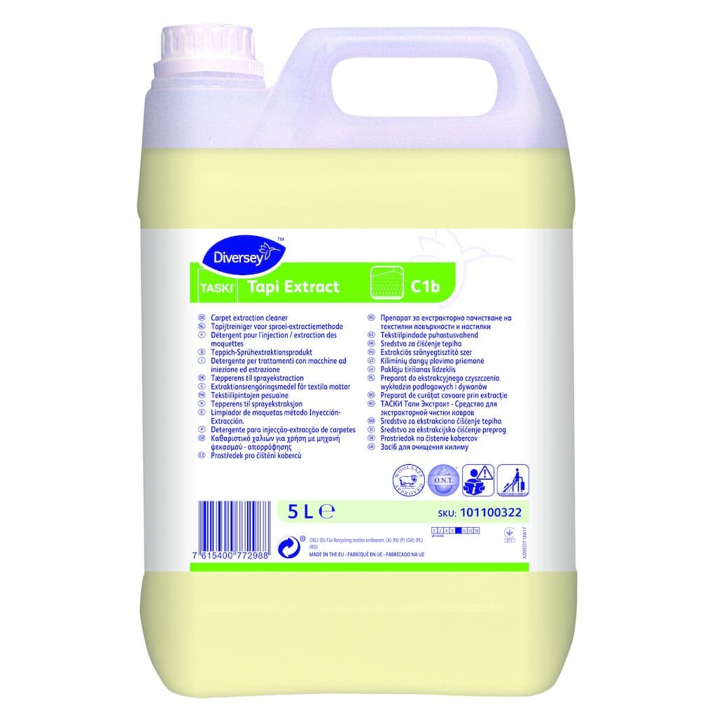TASKI Tapi Extract – Detergente para Injeção-Extração de Alcatifas e Estofos 5L