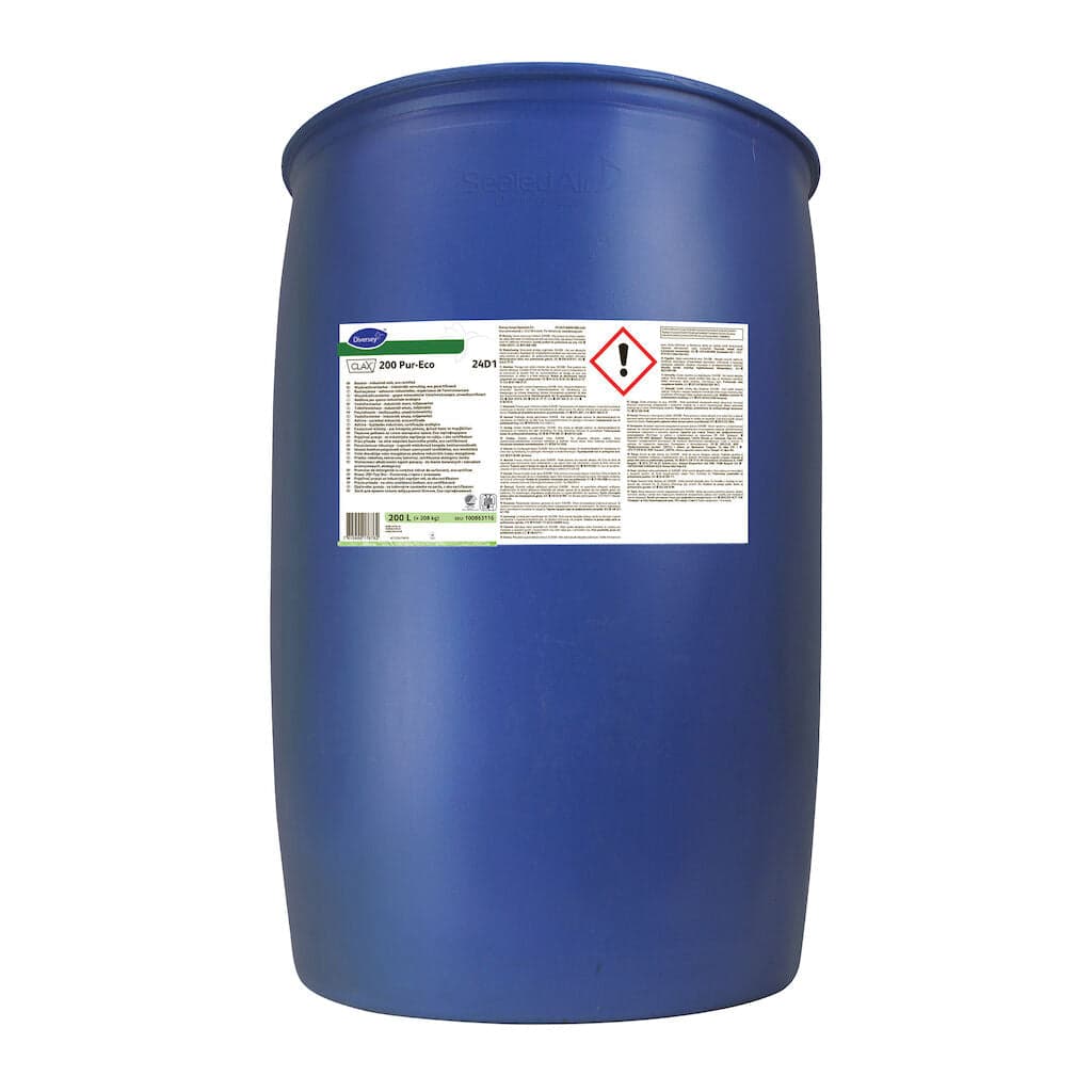 Diversey Clax 200 Pur-Eco 24D1 – Booster Enzimático para Lavandaria Industrial com Certificação Ecológica
