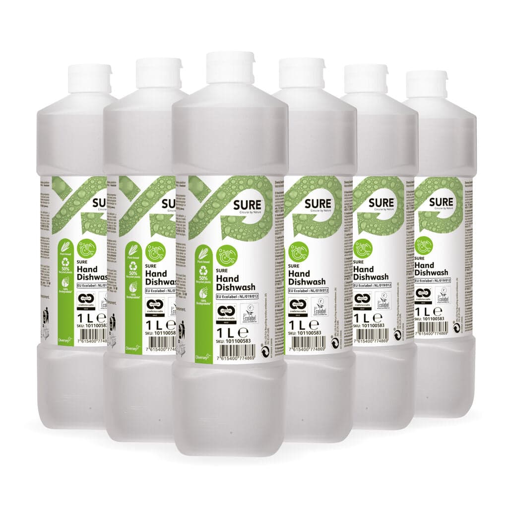 Diversey SURE Hand Dishwash – Detergente Ecológico para Lavagem Manual de Loiça