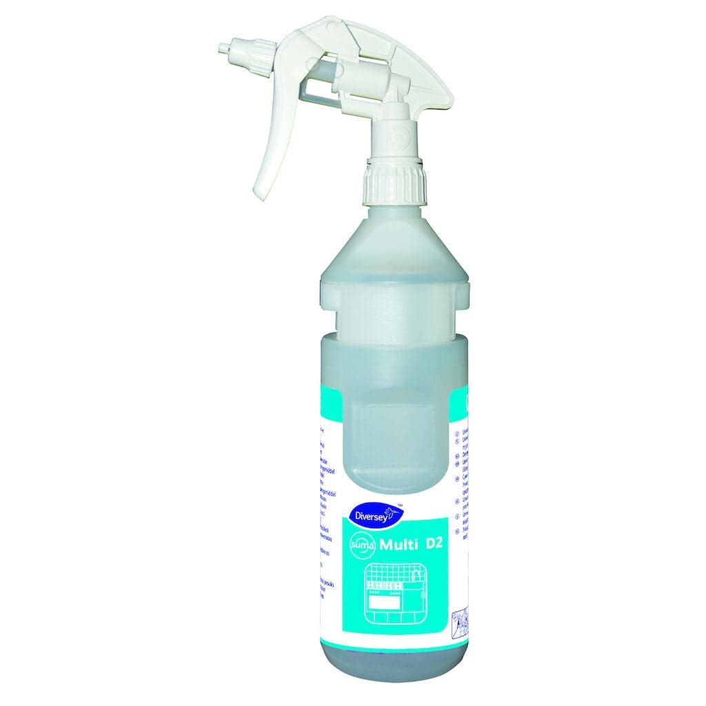 Diversey Suma Multi Empty Bottle Kit 750ml D2 6x1un. – Kit de Frascos para Sistema Suma Multi D2 Divermite®/Diverflow® 750ml