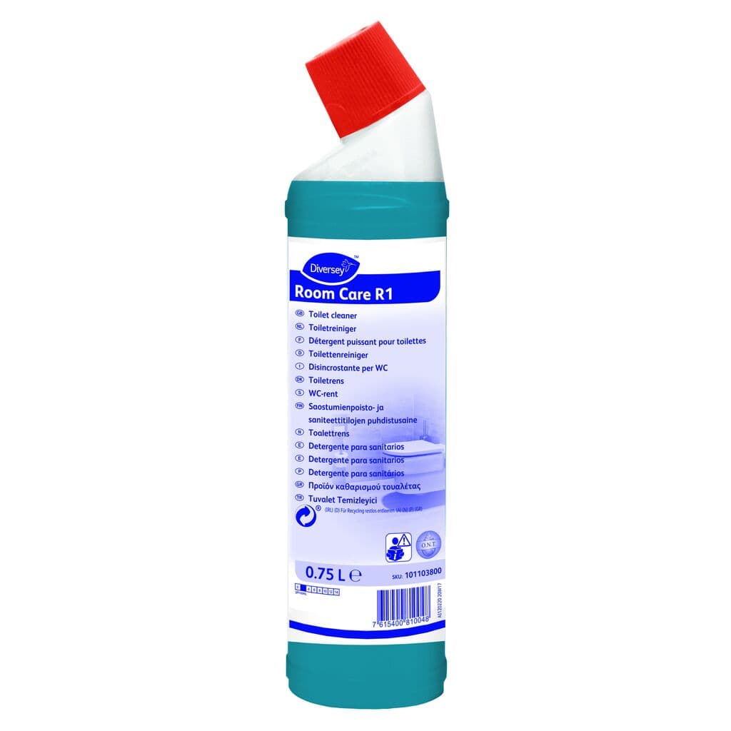 Diversey Room Care R1 – Detergente Diário para Sanitas e Urinóis com Neutralização de Odores 750ml