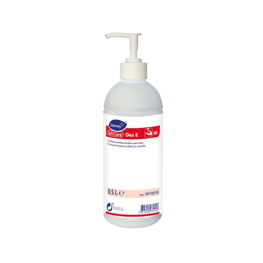Diversey Soft Care Des-E H5 - Gel desinfetante para mãos à base de álcool para uso profissional 500ml
