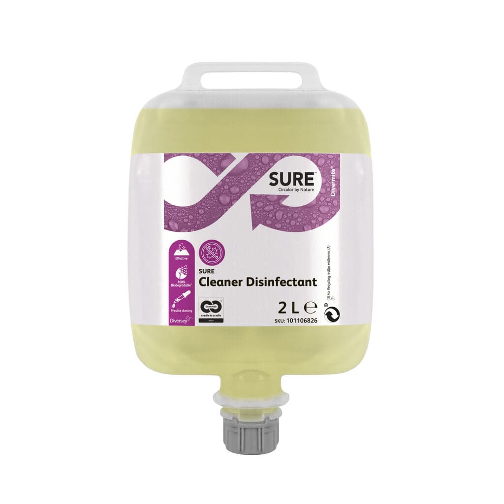 SURE Cleaner Disinfectant DVM – Detergente Desinfetante Ecológico Concentrado em Bolsa