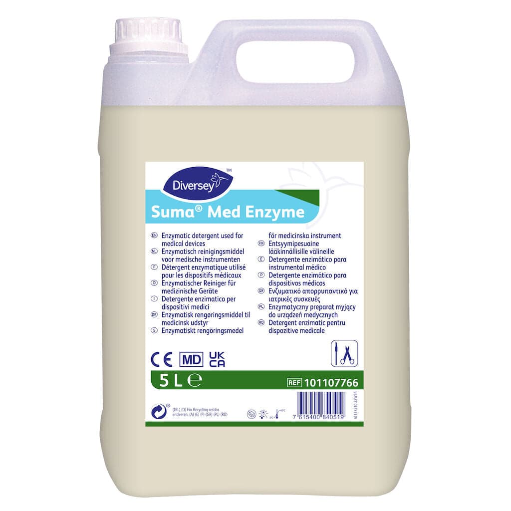 Diversey Suma Med Enzyme – Detergente Enzimático para Dispositivos Médicos e Equipamentos de Reprocessamento 5L