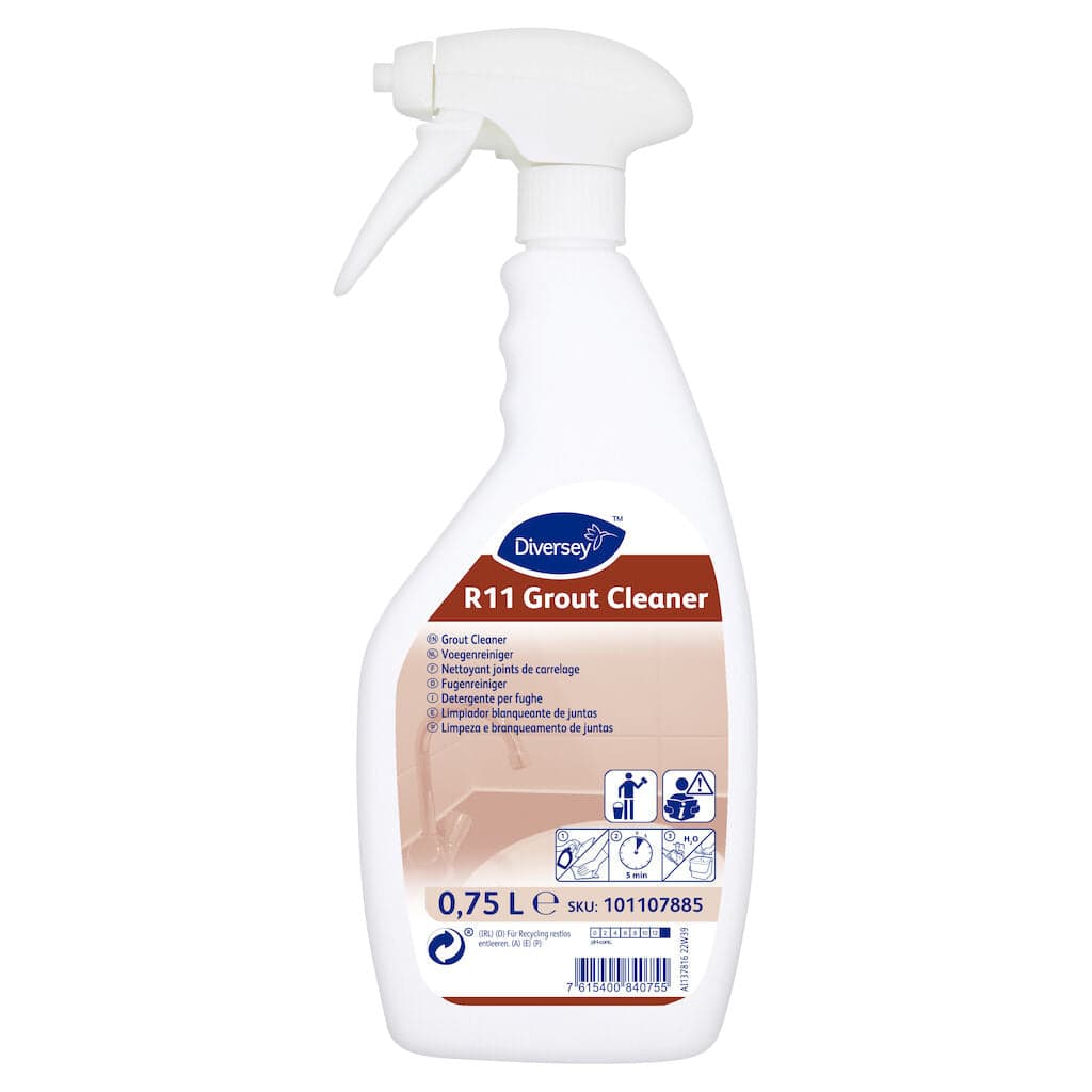 Diversey Room Care R11 – Detergente Clorado para Limpeza de Juntas e Azulejos 750ml