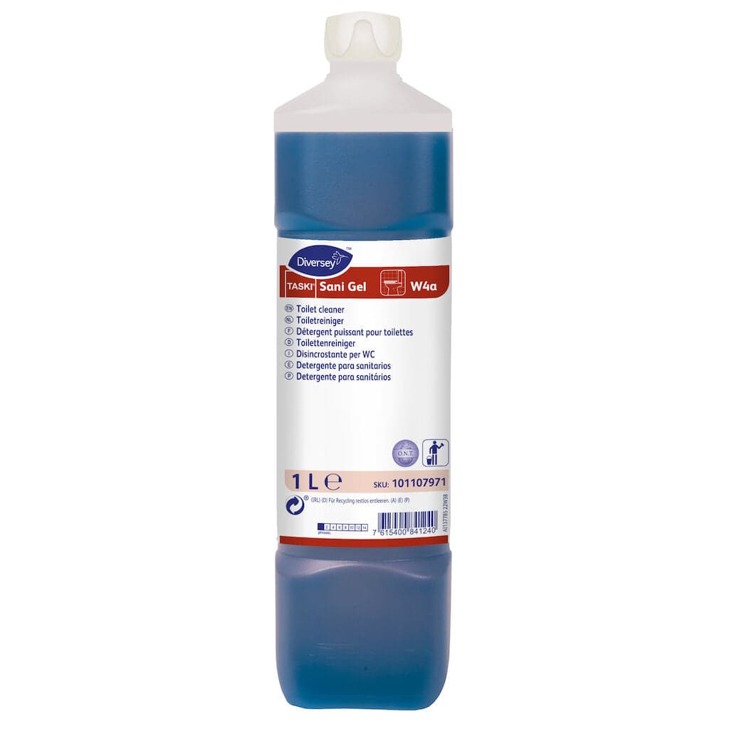 Diversey TASKI Sani Gel W4a – Gel Desincrustante para Sanitas e Urinóis 1L